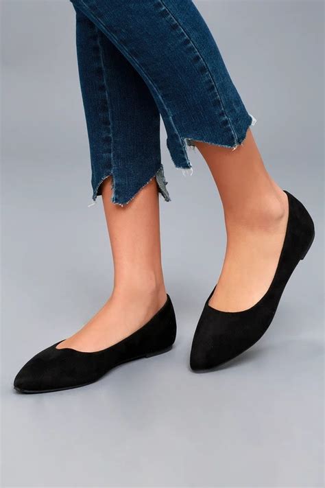 Shop Black Flats 